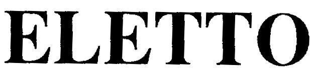 Mẫu nhãn hiệu ELETTO