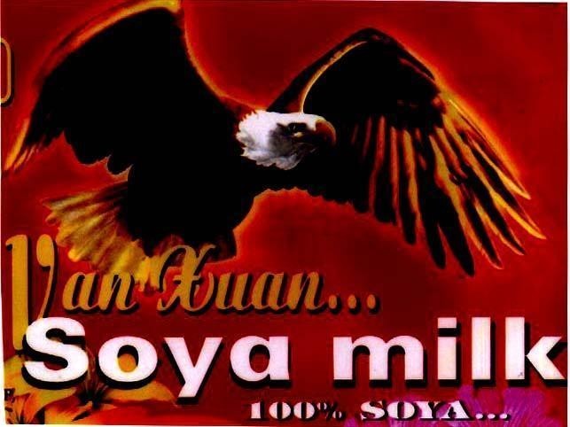 Mẫu nhãn hiệu VAN XUAN SOYA MILK 100% SOYA
