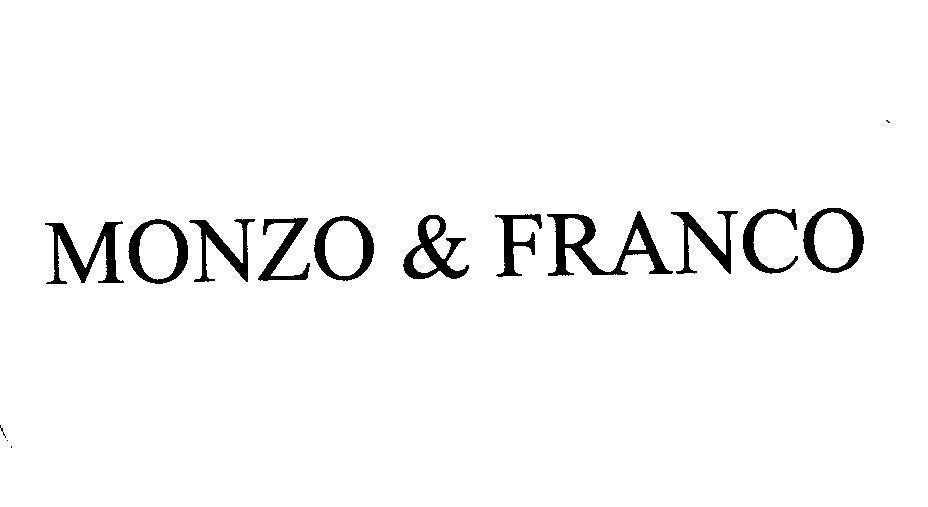 Mẫu nhãn hiệu MONZO & FRANCO
