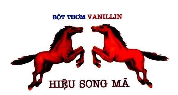 Mẫu nhãn hiệu Song Mã Bột Thơm VANILLIN Hiệu
