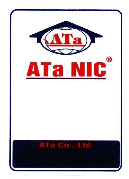 Mẫu nhãn hiệu ATA ATA NIC ATA CO.,LTD