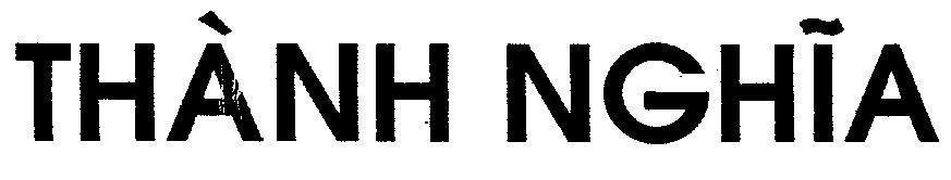 Mẫu nhãn hiệu THàNH NGHĩA