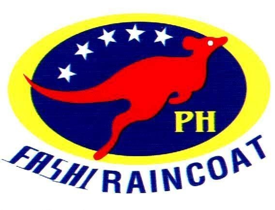 Mẫu nhãn hiệu PH FASHI RAINCOAT