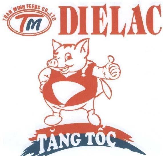 Mẫu nhãn hiệu DIELAC TĂNG TốC TUAN MINH TM FEEDS CO.,LTD