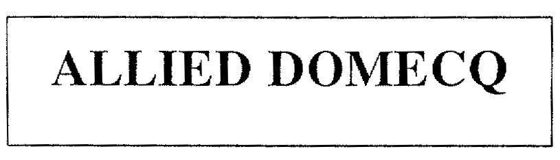 Mẫu nhãn hiệu ALLIED DOMECQ