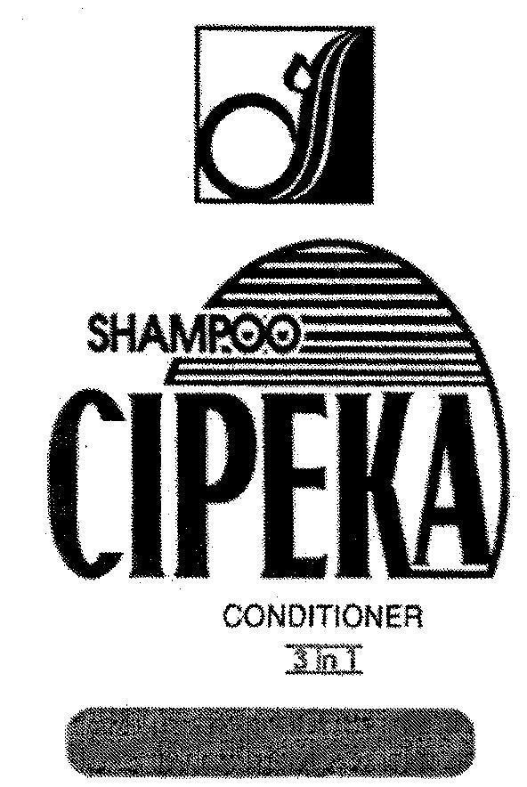 Mẫu nhãn hiệu CIPEKA CONDITIONER 3 IN 1 SHAMPOO