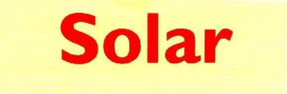 Mẫu nhãn hiệu SOLAR