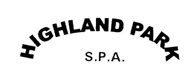 Mẫu nhãn hiệu HIGHLAND PARK S.P.A