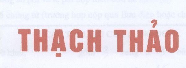 Mẫu nhãn hiệu Thạch Thảo