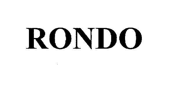 Mẫu nhãn hiệu RONDO