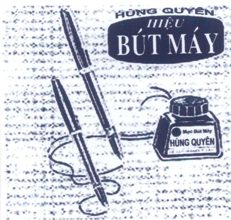 Mẫu nhãn hiệu HUNG QUYEN HIEU BUT MAY, Mực Bút Máy HUNG QUYEN