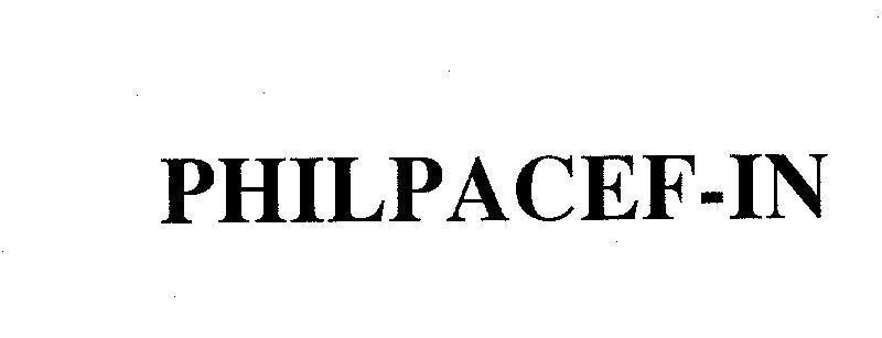 Mẫu nhãn hiệu PHILPACEF-IN