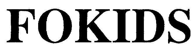 Mẫu nhãn hiệu FOKIDS