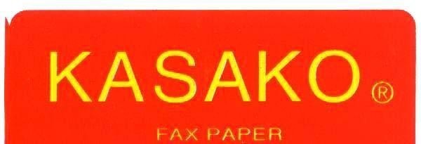 Mẫu nhãn hiệu KASAKO FAX PAPER