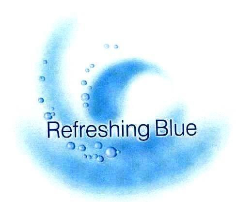 Mẫu nhãn hiệu REFRESHING BLUE