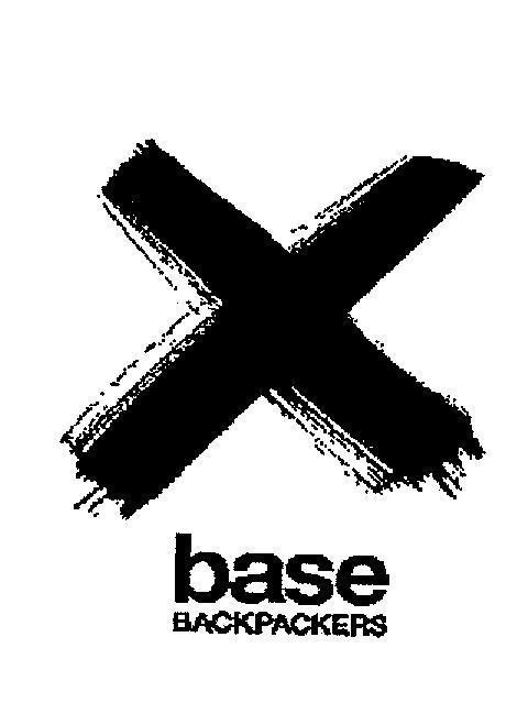 Mẫu nhãn hiệu X BASE BACKPACKERS