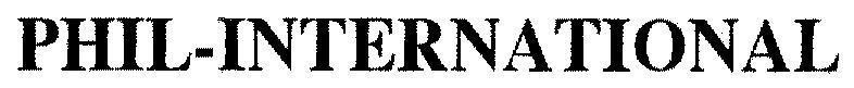 Mẫu nhãn hiệu PHIL-INTERNATIONAL