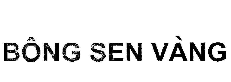 Mẫu nhãn hiệu BÔNG SEN VàNG