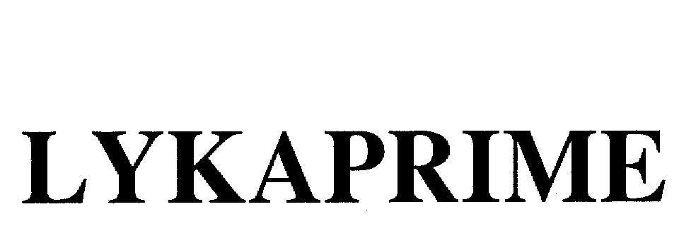 Mẫu nhãn hiệu LYKAPRIME