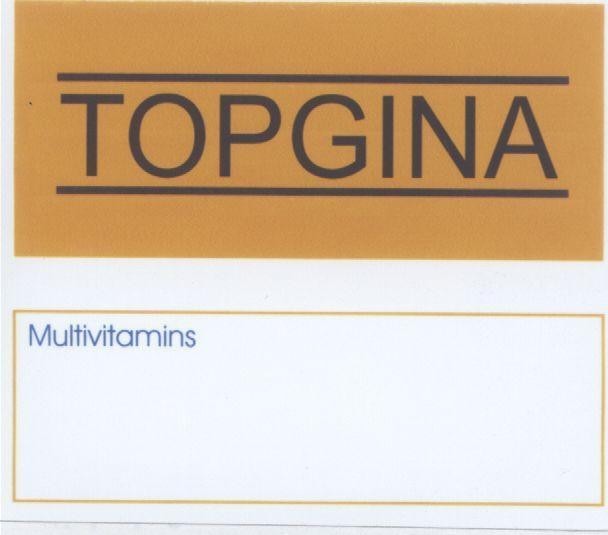 Mẫu nhãn hiệu TOPGINA MULTIVITAMINS