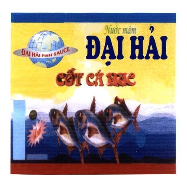 Mẫu nhãn hiệu Đại Hải Đại Hải FISH SAUCE Cốt Cá Nục Nước Mắm
