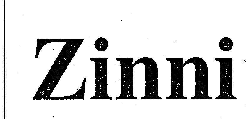 Mẫu nhãn hiệu ZINNI