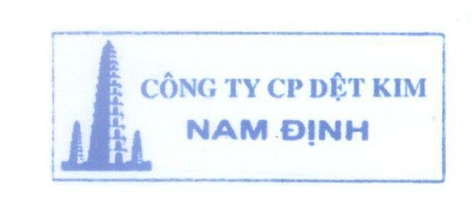Mẫu nhãn hiệu Nam Định C .TY.C.P Dệt Kim