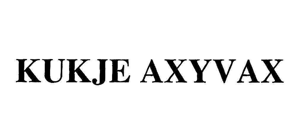Mẫu nhãn hiệu KUKJE AXYVAX