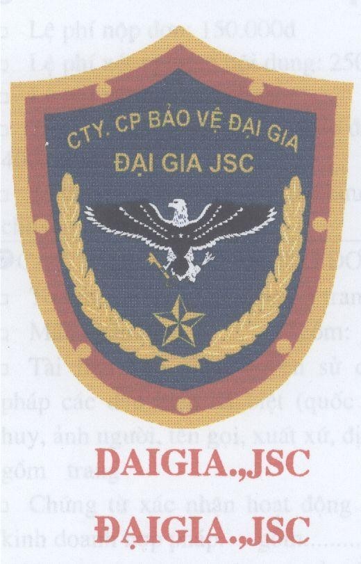 Mẫu nhãn hiệu ĐạI GIA ĐạI GIA CTY CP BảO Vệ JSC