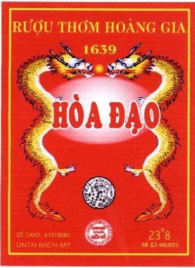 Mẫu nhãn hiệu Hoàng Gia Hoà Đạo Rượu thơm 1639