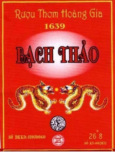 Mẫu nhãn hiệu Hoàng Gia Bạch Thảo Rượu thơm 1639