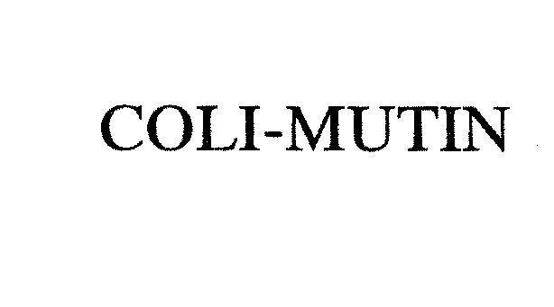 Mẫu nhãn hiệu COLI-MUTIN