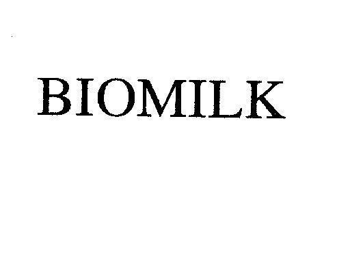 Mẫu nhãn hiệu BIOMILK