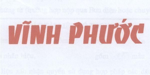 Mẫu nhãn hiệu Vĩnh Phước