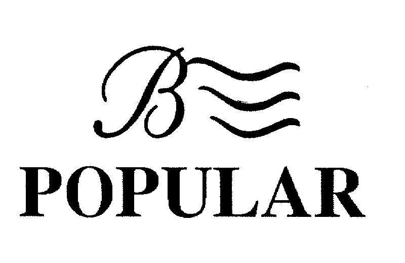 Mẫu nhãn hiệu B POPULAR