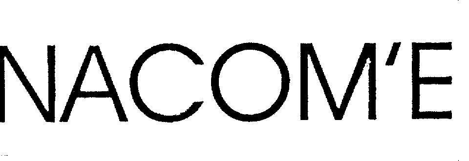 Mẫu nhãn hiệu NACOM'E