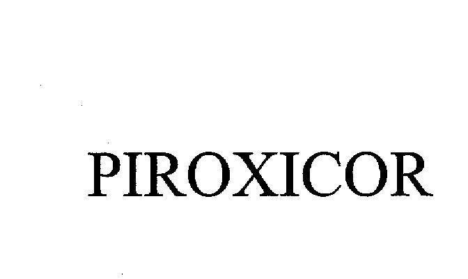 Mẫu nhãn hiệu PIROXICOR