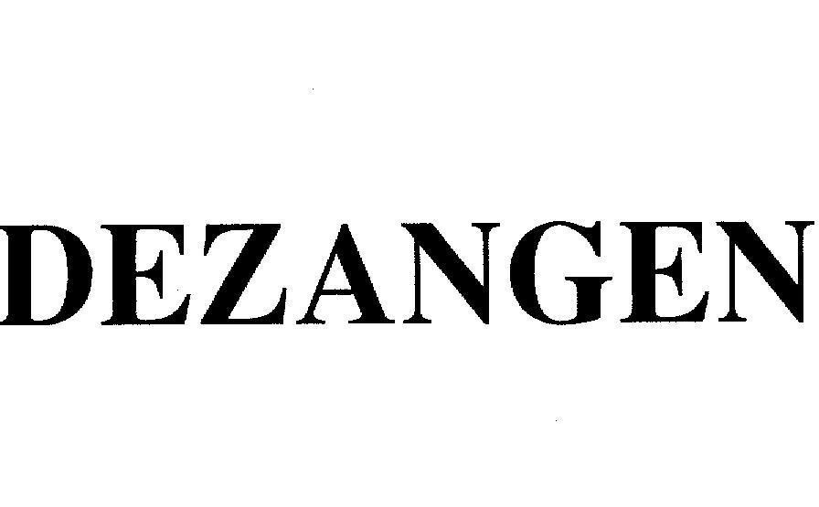 Mẫu nhãn hiệu DEZANGEN
