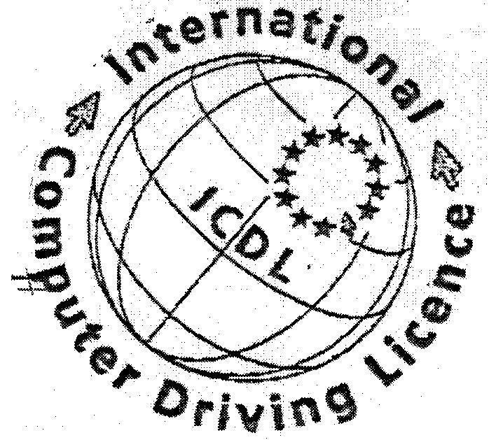 Mẫu nhãn hiệu ICDL INTERNATIONAL COMPUTER DRIVING LICENCE