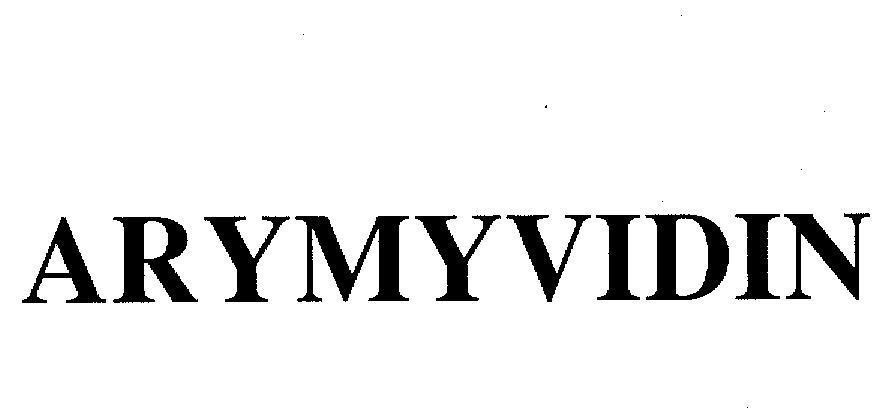 Mẫu nhãn hiệu ARYMYVIDIN