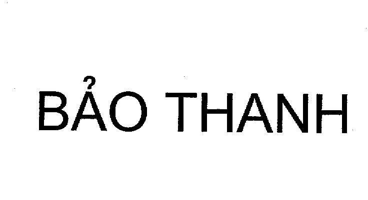 Mẫu nhãn hiệu BảO THANH