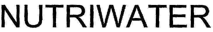 Mẫu nhãn hiệu NUTRIWATER