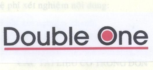 Mẫu nhãn hiệu DOUBLE ONE