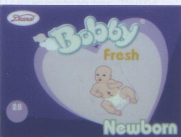 Mẫu nhãn hiệu DIANA BOBBY FRESH NEWBORN 28
