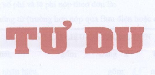 Mẫu nhãn hiệu Tư Du