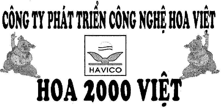 Mẫu nhãn hiệu HOA VIệT HOA 2000 VIET HAVICO CONG TY PHAT TRIEN CONG NGHE