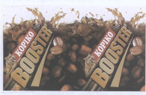 Mẫu nhãn hiệu KOPIKO BOOSTER