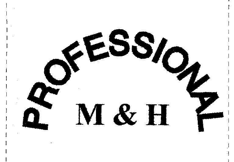 Mẫu nhãn hiệu PROFESSIONAL M &H