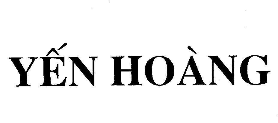 Mẫu nhãn hiệu YếN HOàNG