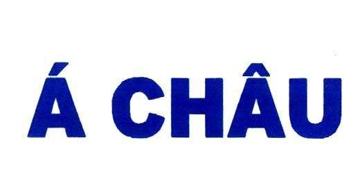 Mẫu nhãn hiệu á CHÂU